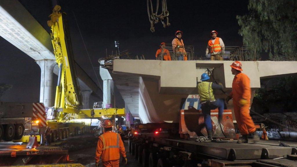 Se concluyó el montaje de los 88 elementos mayores de la Autopista Urbana Sur, en el tramo de San Fernando a Insurgentes Sur.