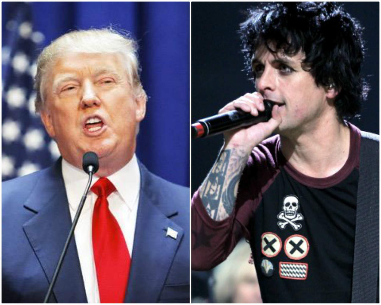 Billie Joe Armstrong comparó al candidato republicano con Hitler