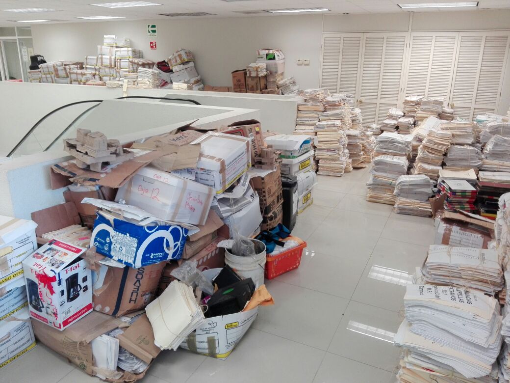 Impresionante la cantidad de expedientes rezagados. 