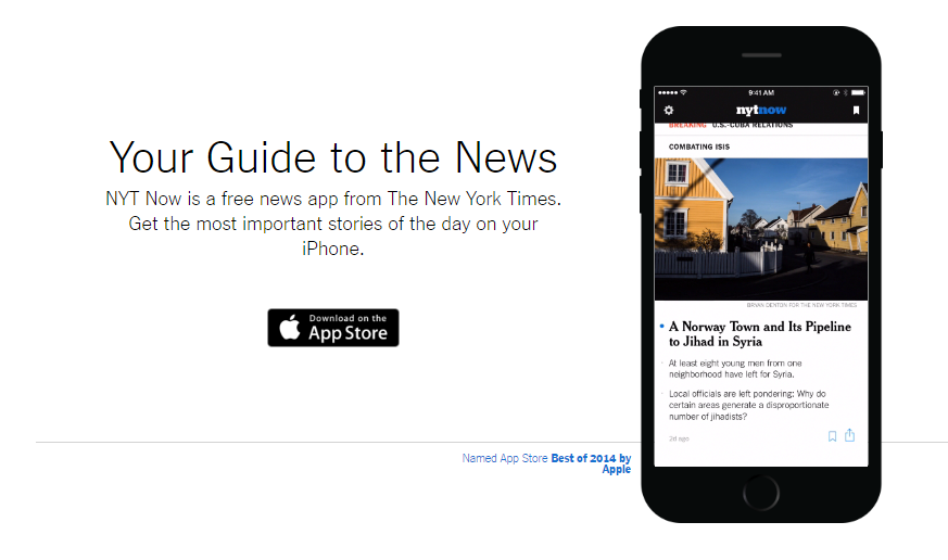 NYTNow dejará de actualizarse a inicios de septiembre. 