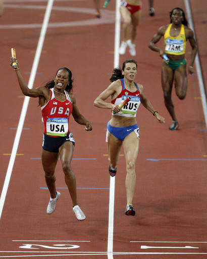 Anastasia Kapachinskaya durante los Juegos Olímpicos de Beijing 2008.