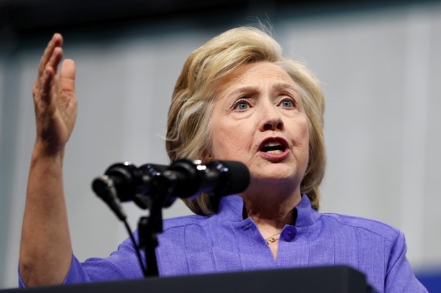 La candidata demócrata Hillary Clinton.