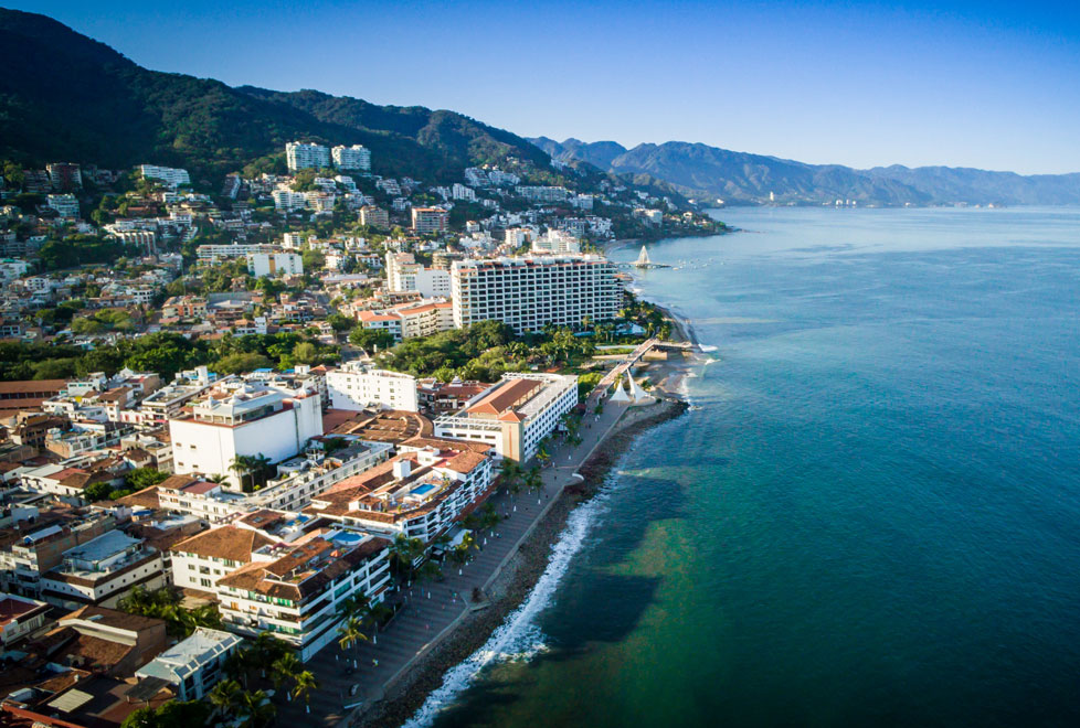 El malecón de Puerto Vallarta.