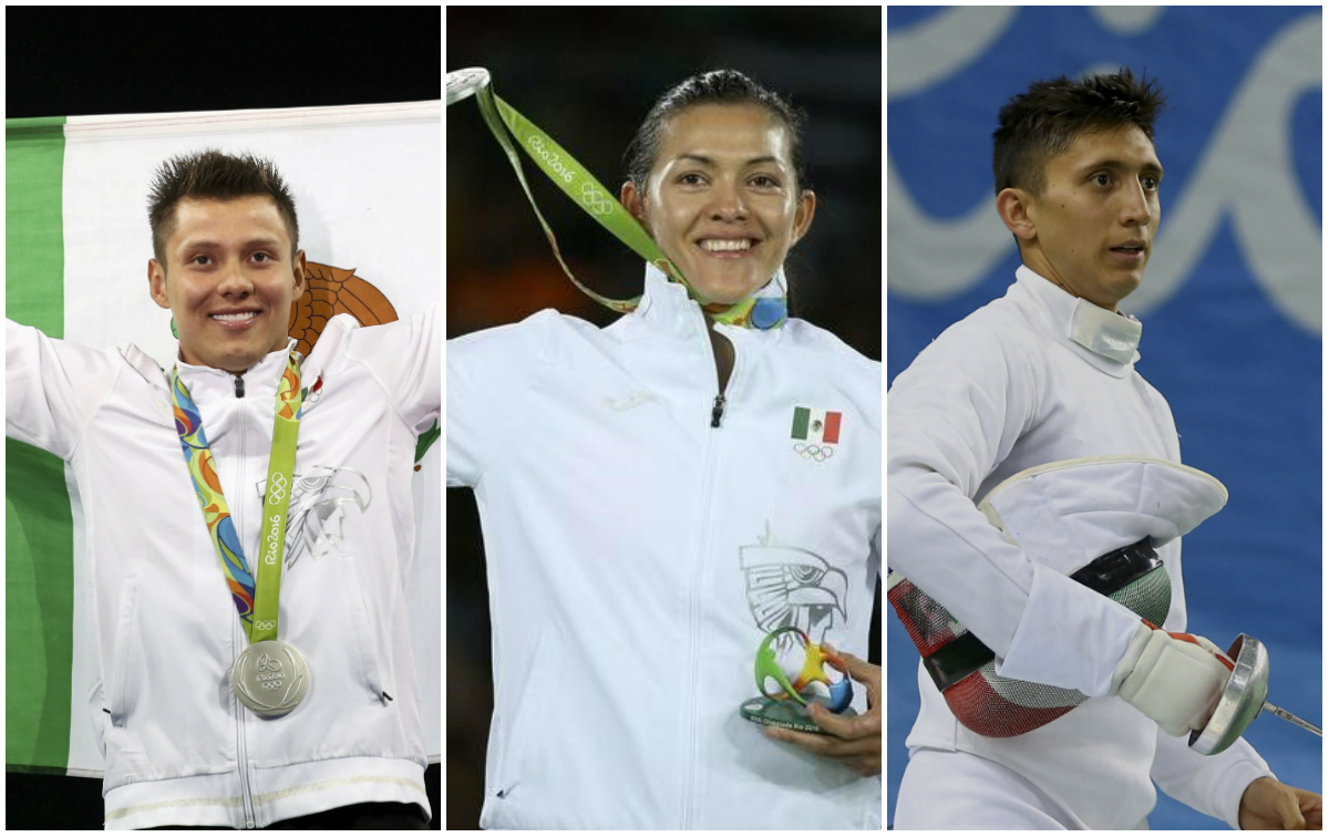 Germán García, María del Rosario Espinoza e Ismael Hernández