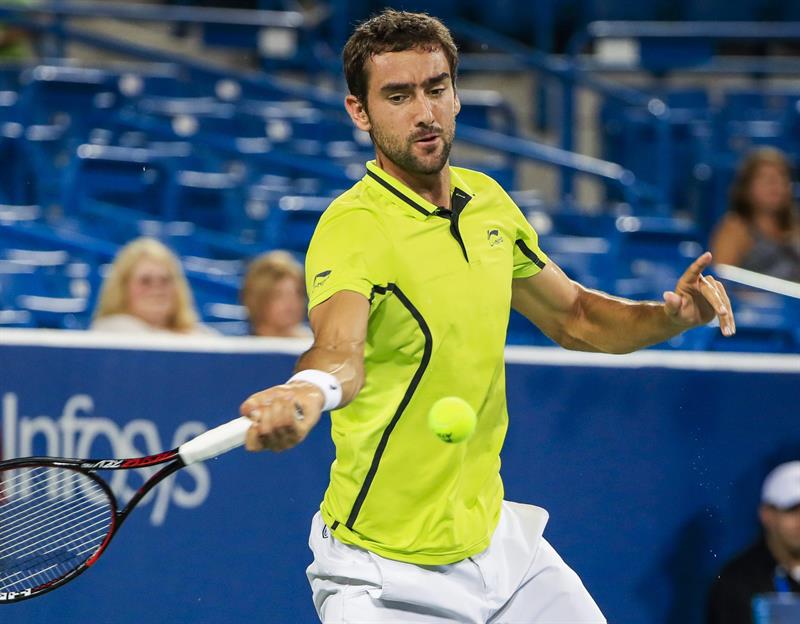 Marin Cilic durante el Máster de Cincinnati.