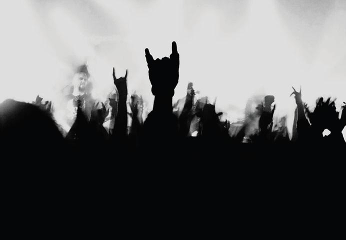 Imagen de un concierto de rock.