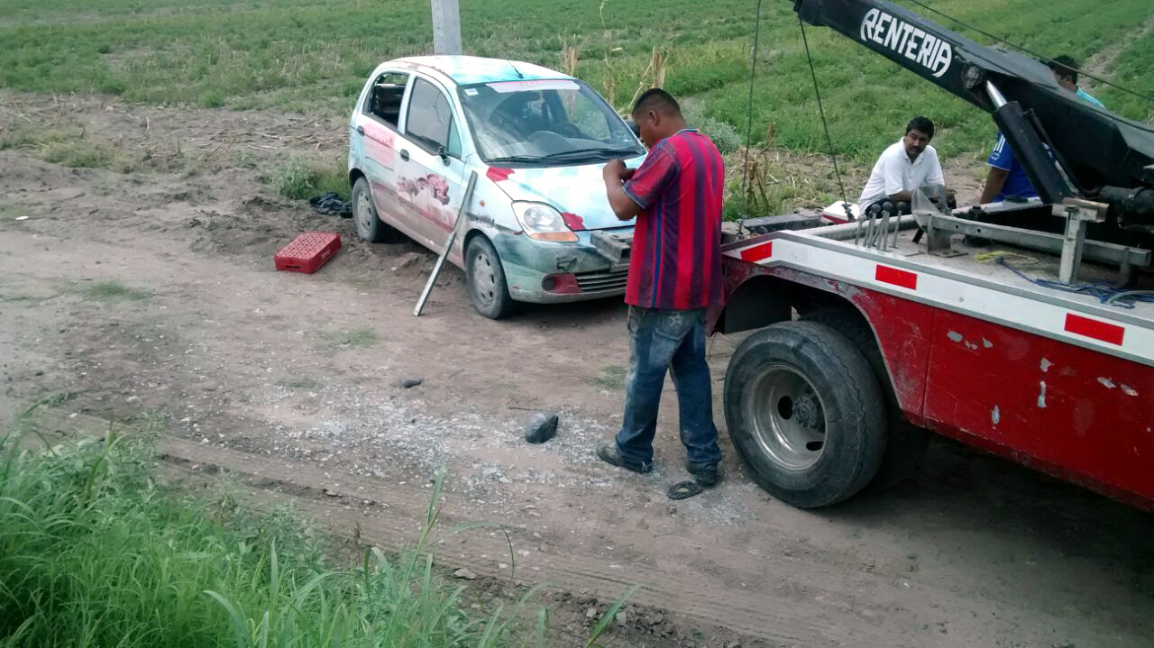 El joven repartidor no resultó lesionado.