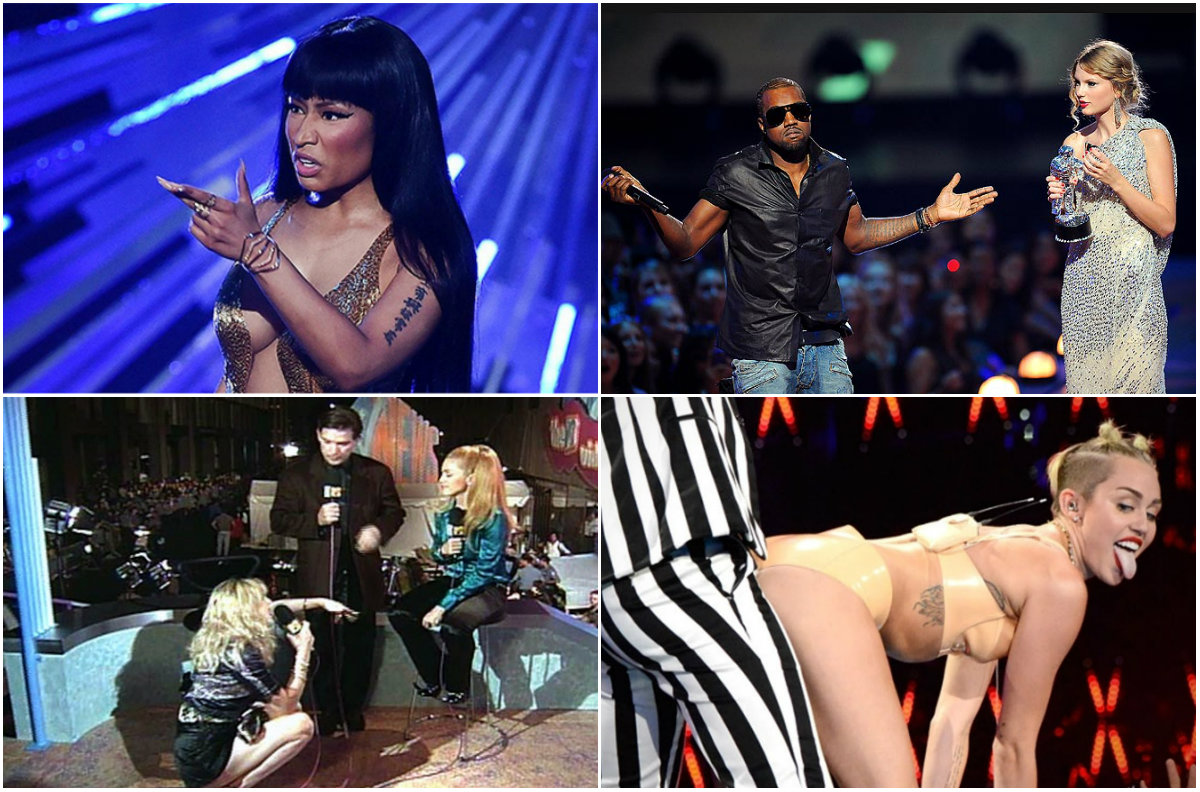 Los momentos más incómodos en los MTV VMA. 
