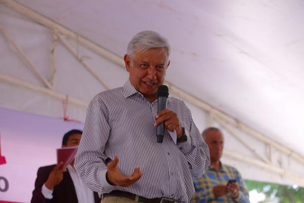 Andrés Manuel López Obrador se encuentra de gira en el estado de Jalisco.