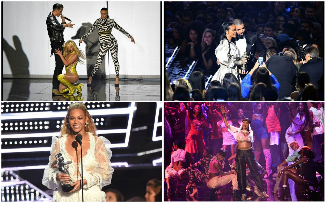 Los momentos más importantes de la noche fueron protagonizados por Rihanna, Drake, Britney Spears y Beyoncé.