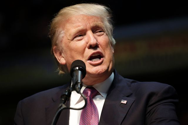 El candidato del partido republicano, Donald Trump.