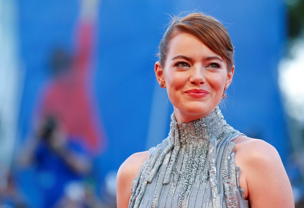 Emma Stone protagoniza "La La Land", junto a Ryan Gosling, el gran ausente en el encuentro cinematográfico. 