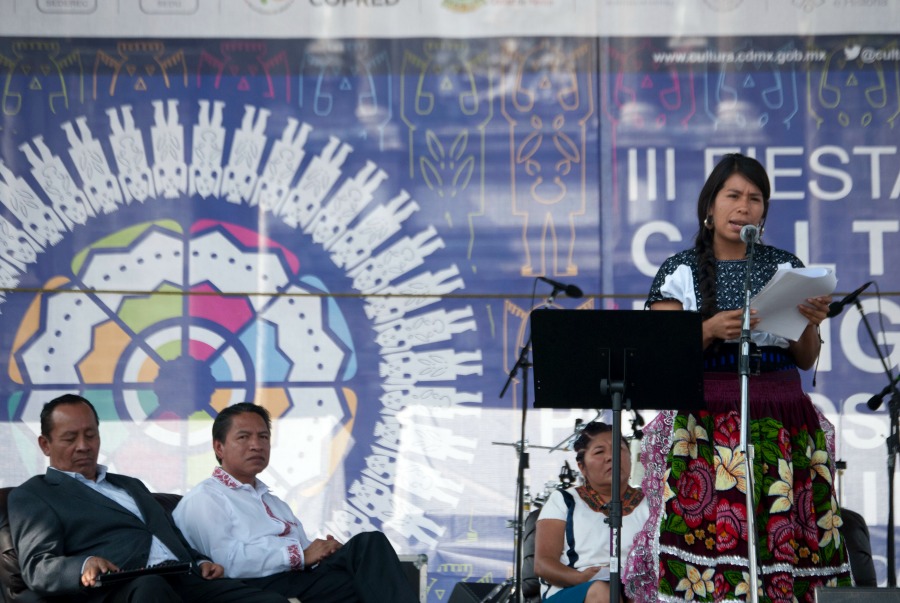 El Recital de poesía en lenguas indígenas se celebró en el Zócalo de la Ciudad de México