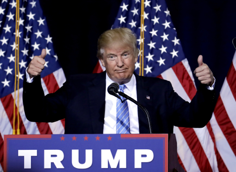 Trump durante su discurso sobre inmigración.