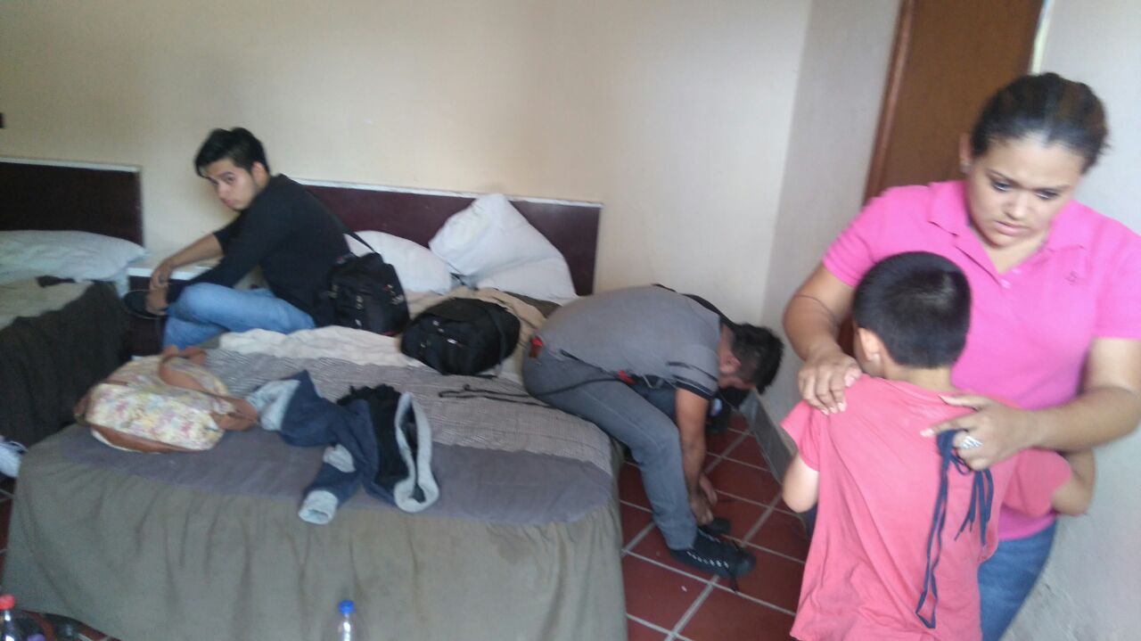 En el aseguramiento de los migrantes, se encontraban mujeres, y niños.