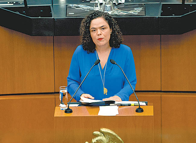La panista Mariana Gómez del Campo, presidenta del órgano legislativo. 