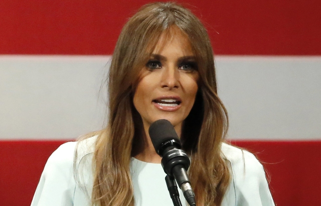 La esposa de Donald Trump, la ex modelo Melania Trump.