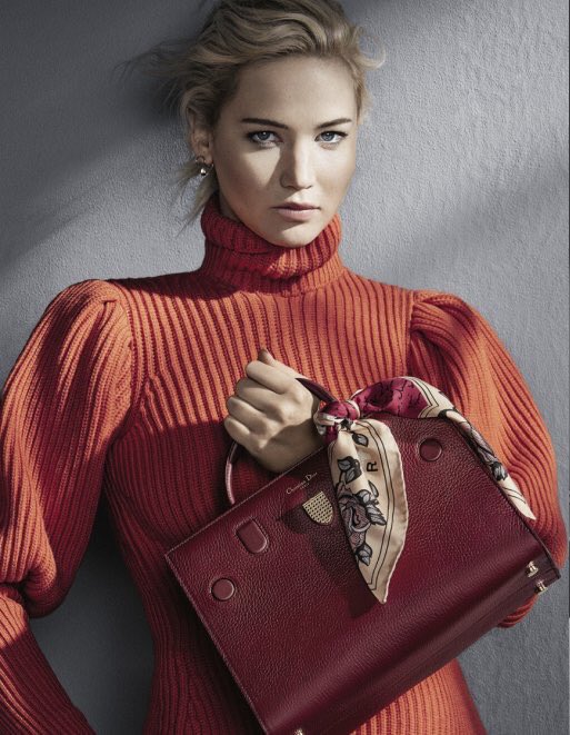 Jennifer Lawrence en la nueva campaña de Dior. 
