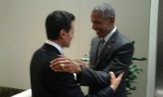 Enrique Peña Nieto y Barack Obama durante el primer día de la Cumbre de Líderes del G20.