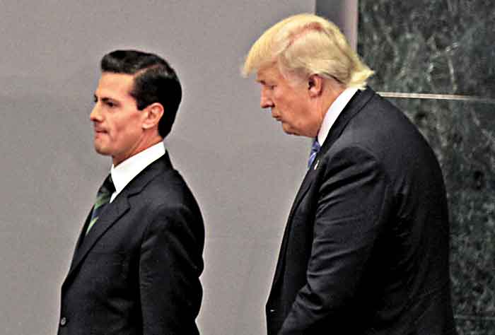 Enrique Peña Nieto y Donald Trump se reunieron la semana pasada en la residencia oficial de Los Pinos.