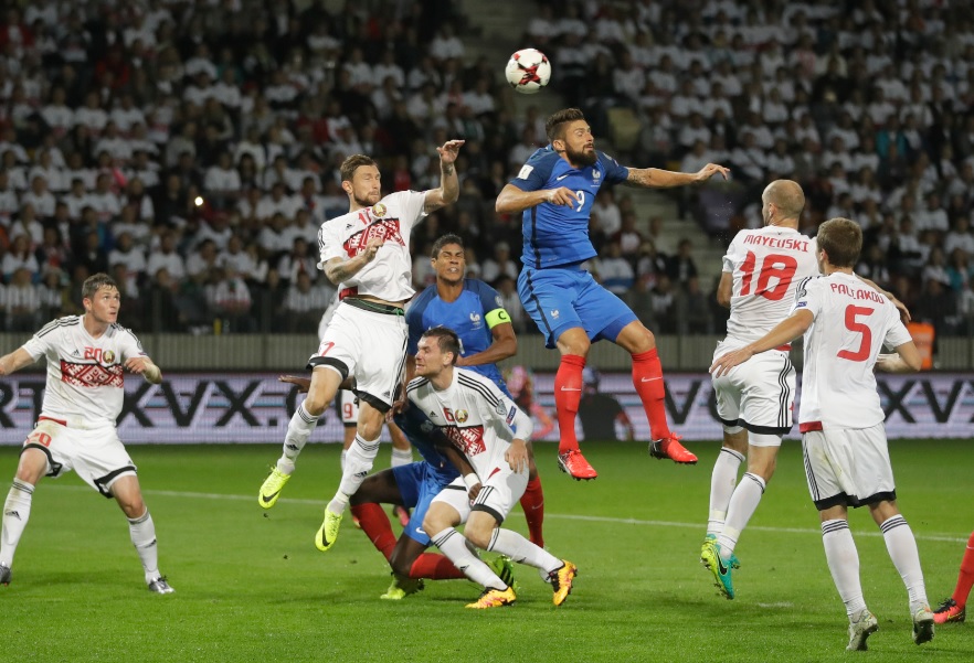 Francia vs Belarus en partido de clasificatoria camino a Rusia 2018