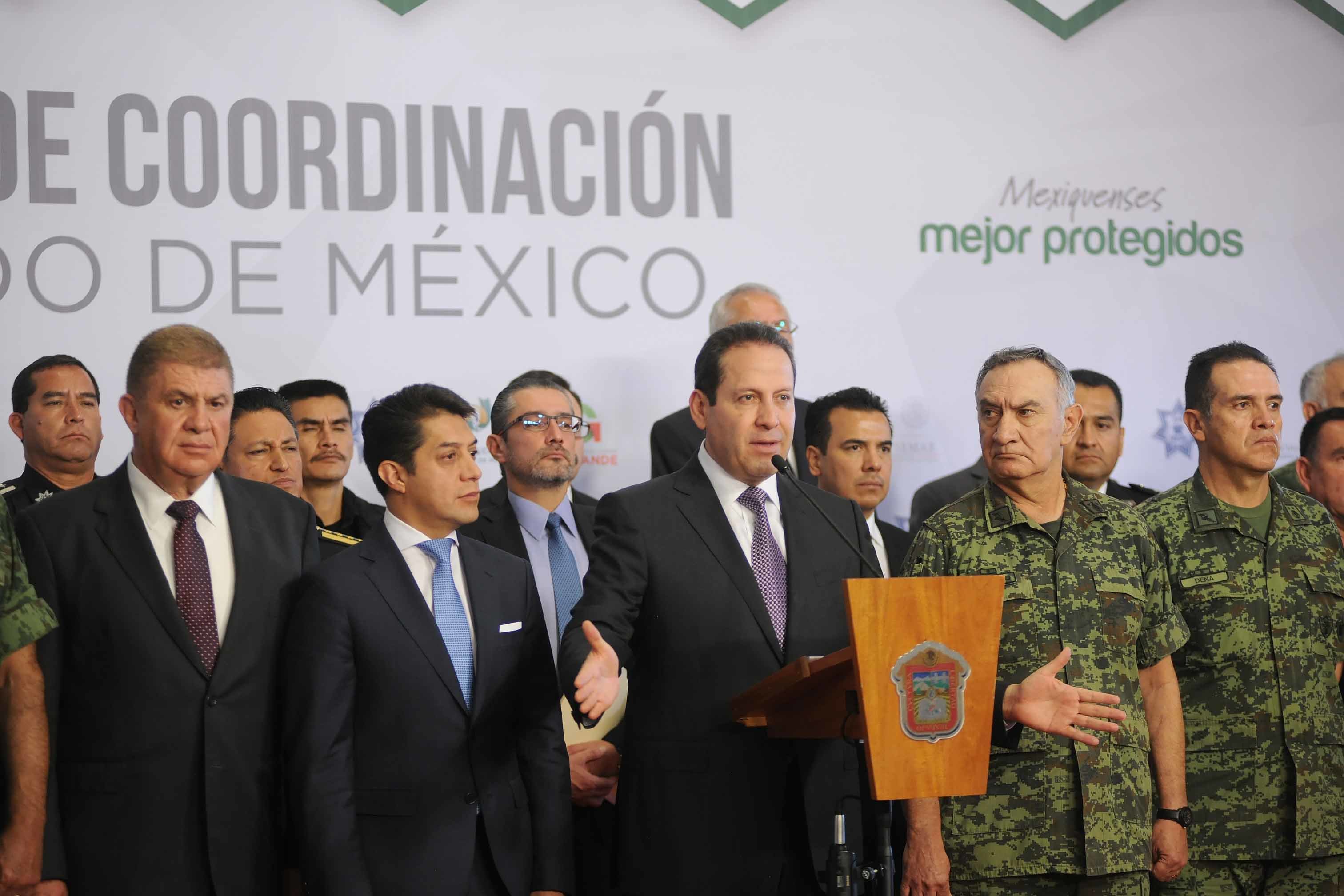 El gobernador del Estado de México, Eruviel Ávila, dijo que las operaciones estarán a cargo del comandante de la 1a Región Militar, Rubén Serrano Herr