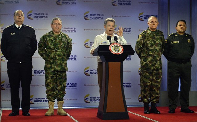 El rpesidente de Colombia, Juan Manuel Santos.
