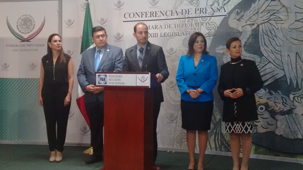 El líder de la bancada del PAN en la Cámara de Diputados, Marko Cortés.