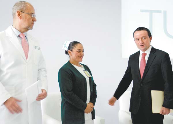Conferencia en la que se anunció el nuevo modelo de salud.