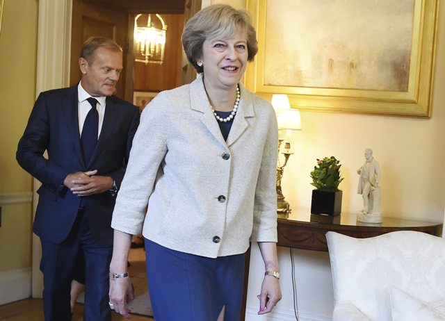 La primera ministra británica, Theresa May.