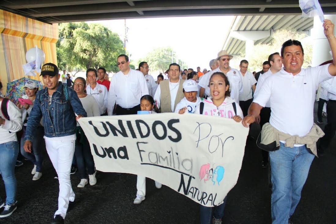 La marcha de Querétaro no reportó incidentes. 