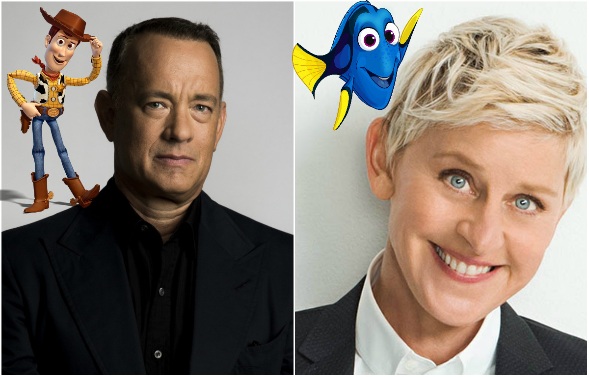 Tom Hanks visitó el programa de Ellen Degeneres y hablaron como Woody y Dory.
