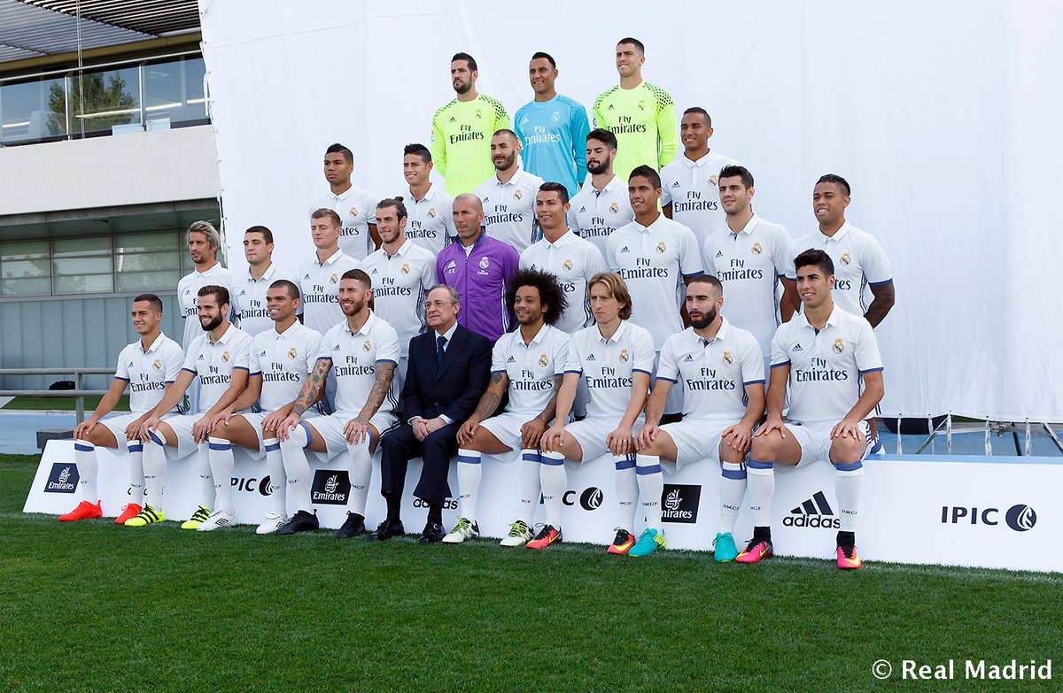 Foto oficial del Real Madrid para la campaña 2016-2017 