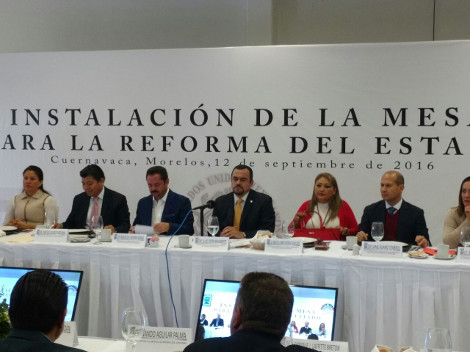 En la instalación de la Mesa para la Reforma del estado de Morelos se convocó a los tres poderes estatales, los organismos electorales y los partidos