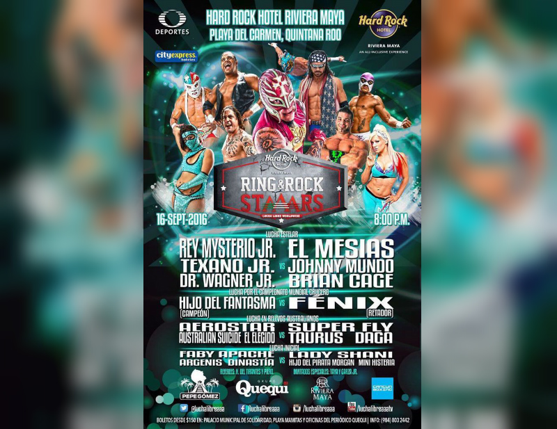 El 16 de septiembre se llevará a cabo la quinta edición del Ring & Rock StAAArs