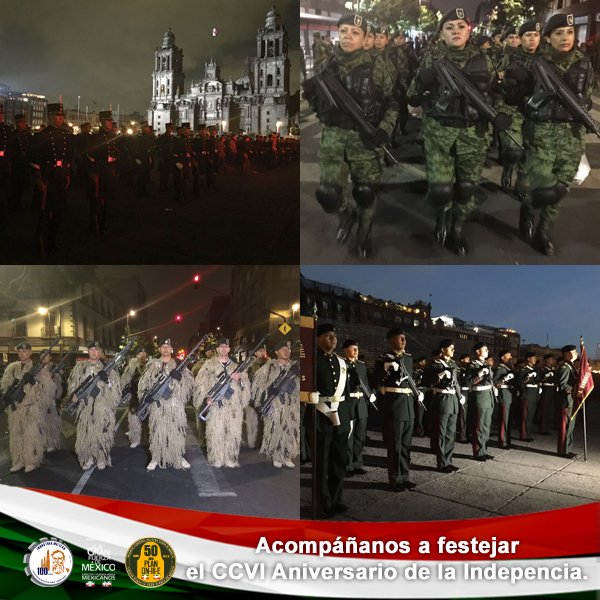 Elementos del Ejército comenzaron allegar al Zócalo para participar en el desfile militar.