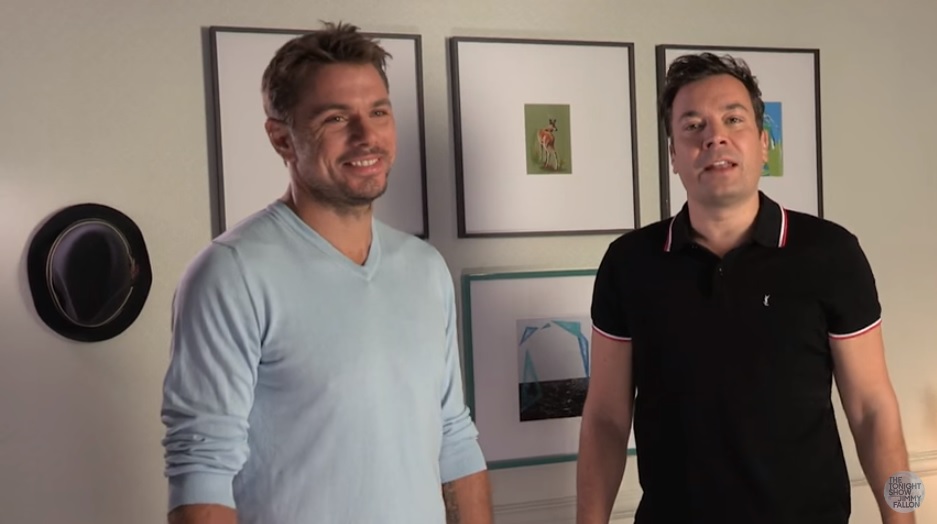 Wawrinka pierde partido de tenis con Jimmy Fallon