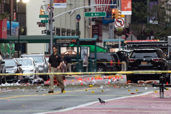 Una explosión en el barrio de Chelsea dejó 29 personas heridas.