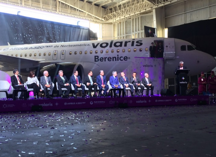 Durante la presentación del Primer AIRBUS 320neo de Norteamérica.