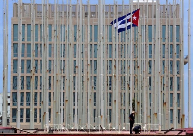 La embajada de Estados Unidos en Cuba.