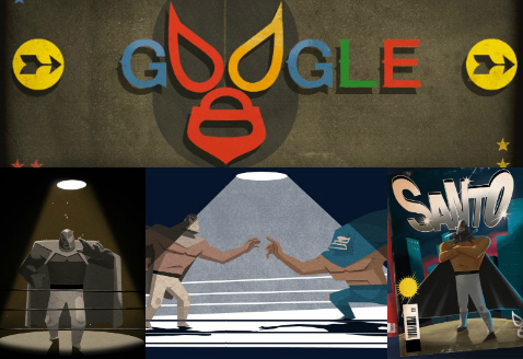 Google dedicó su Doodle a El Santo.