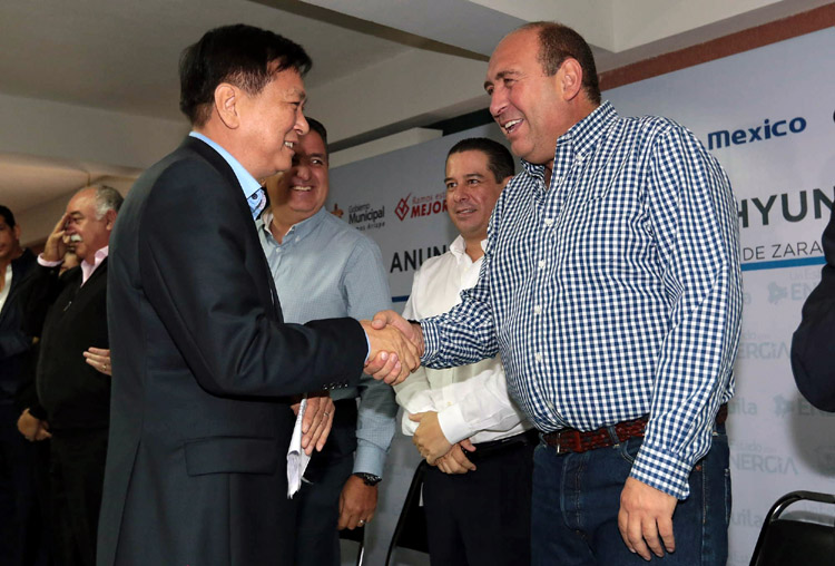El gobernador, Rubén Moreira, dio la bienvenida a esta nueva inversión en una reunión con directivos de la compañía.
