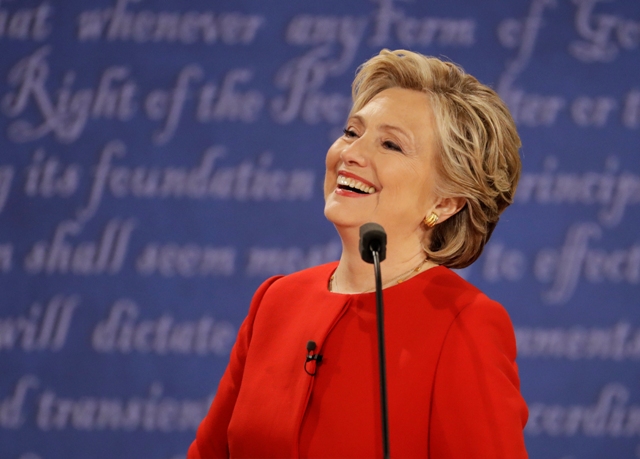 La candidata demócrata, Hillary Clinton, durante el primer debate.