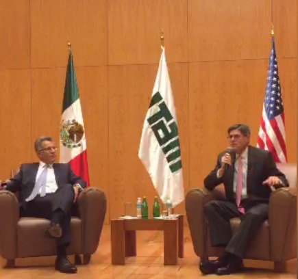 Jacob Lew sostuvo una conversación con alumnos del ITAM.