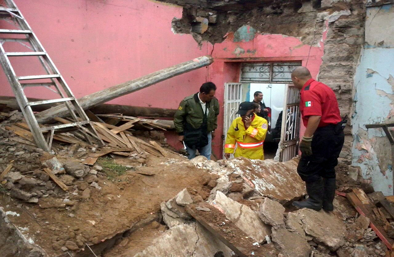 El gobernador de Durango, José Rosas Aispuro solicitó la declaratoria de emergencia tras la lluvia de 8 horas el jueves.