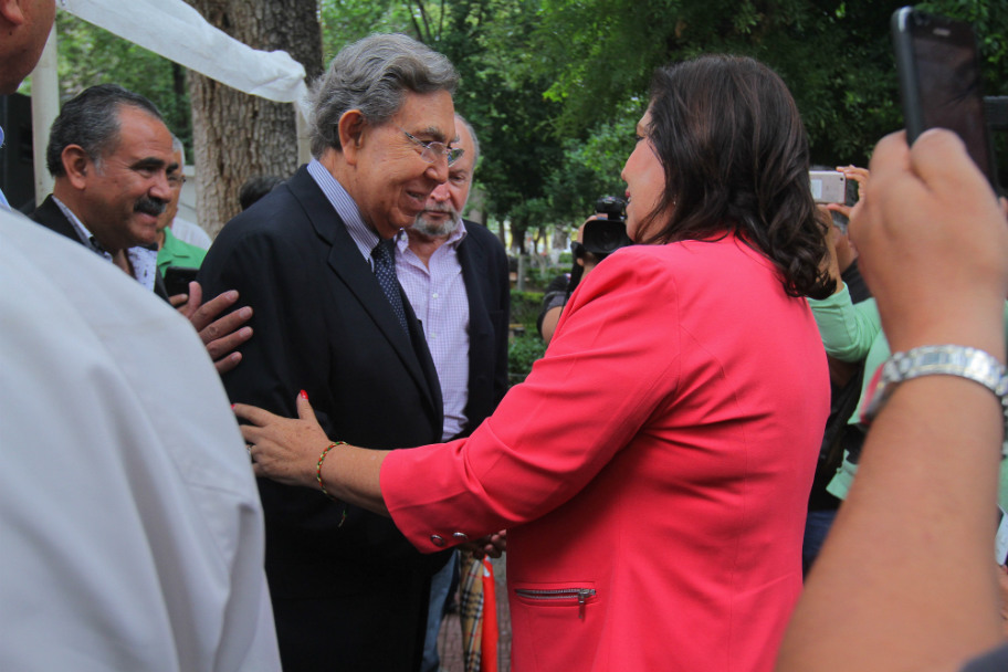 Antes estuvo en Lerdo para recordar el Reparto Agrario.