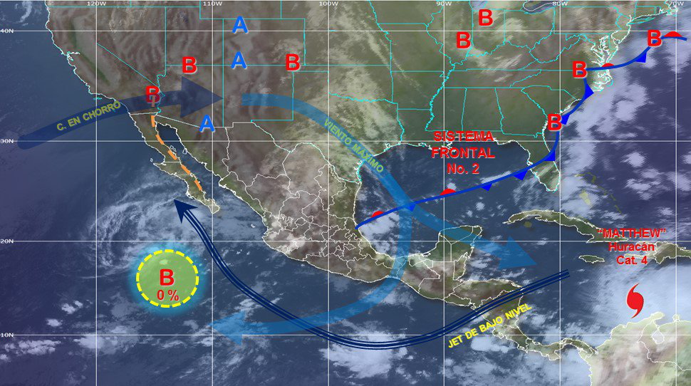 El huracán se alejó de tierras mexicanas. 