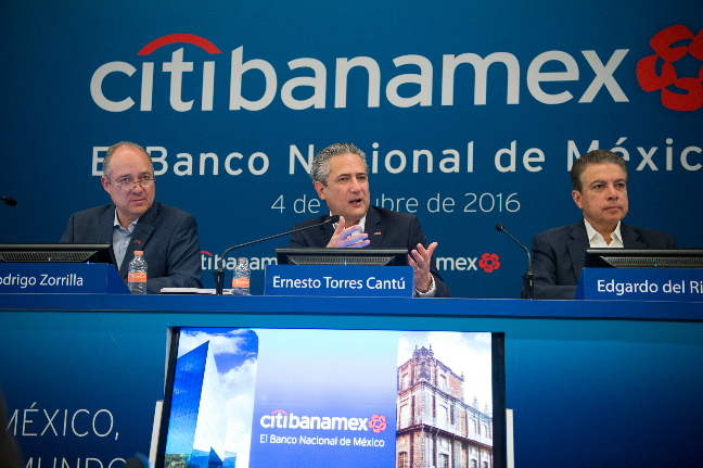 Durante la presentación de Citibanamex