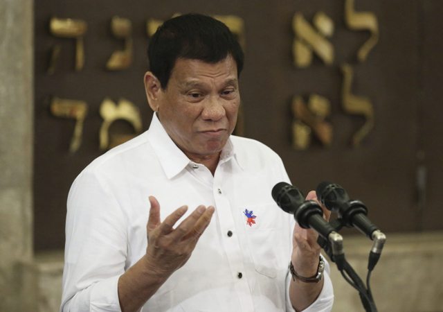 El presidente de Filipinas, Rodrigo Duterte.
