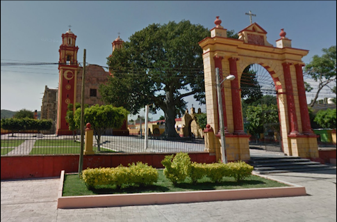 El santuario de Jesús de Nazareth en Tepalcingo, Morelos, donde presuntamente ocurrió el ilícito.